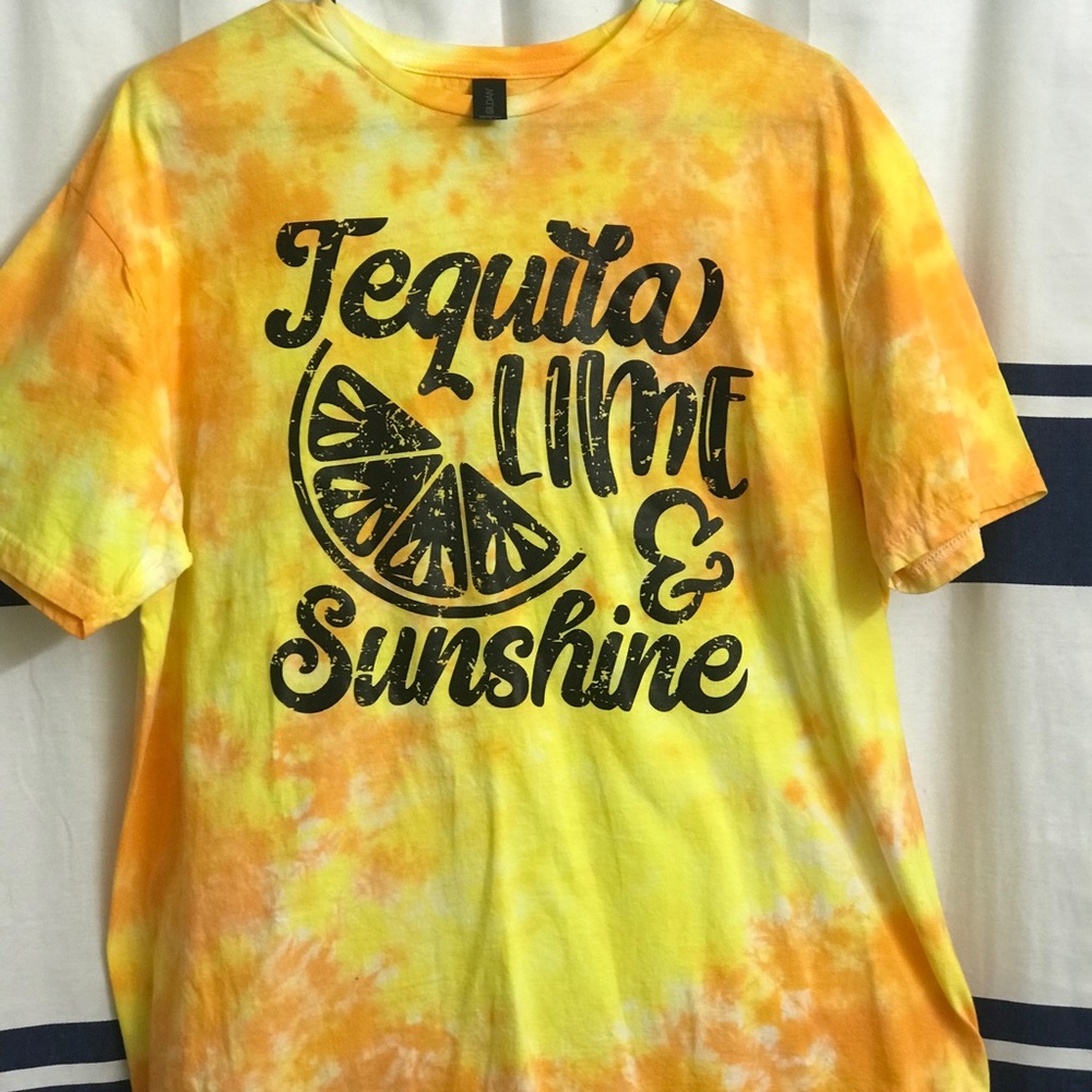 XLarge 100% cotton tie dye and transfer t shirt